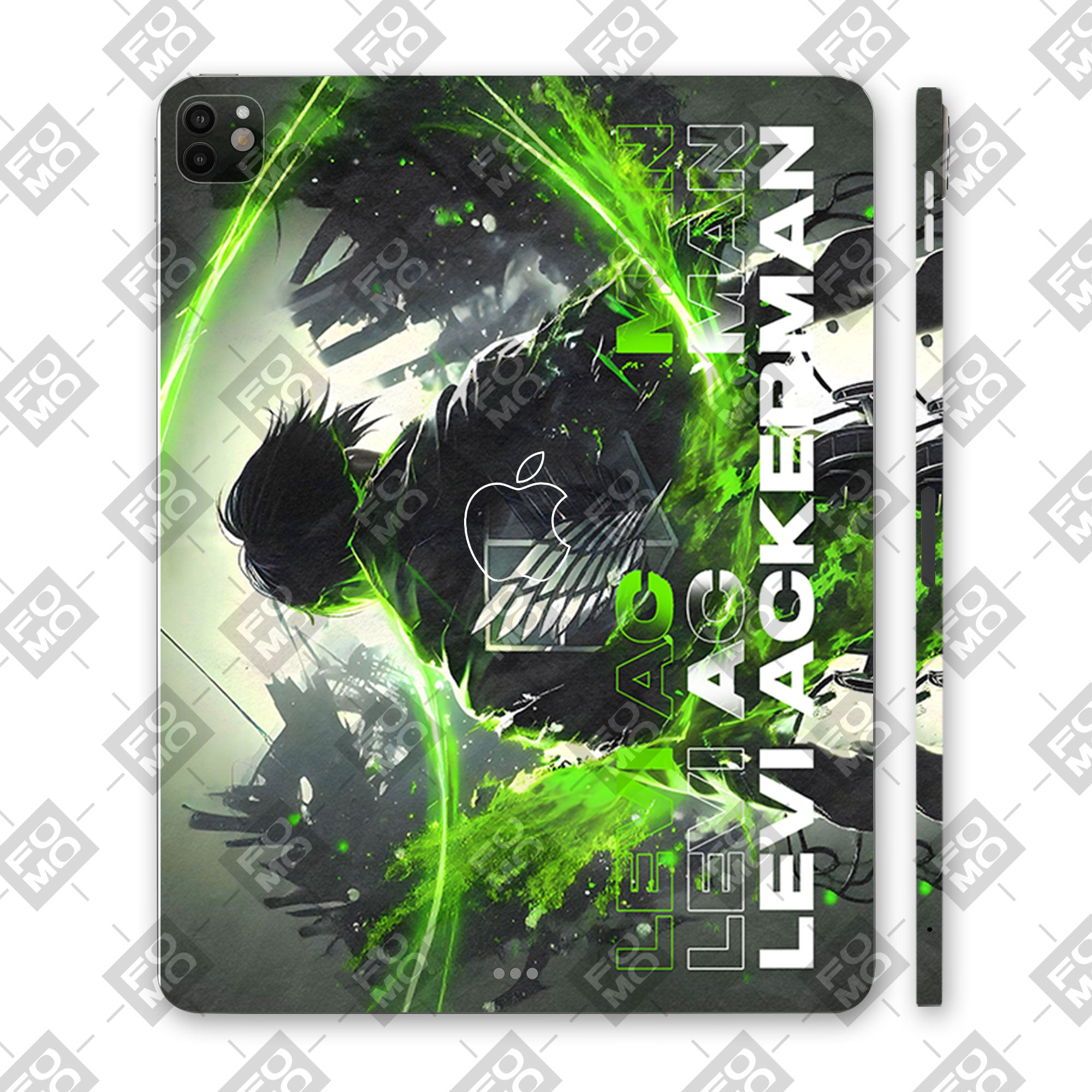 Apple iPad Pro 13 M4 2024 Levi Battle Fury Anime Tablet Skins