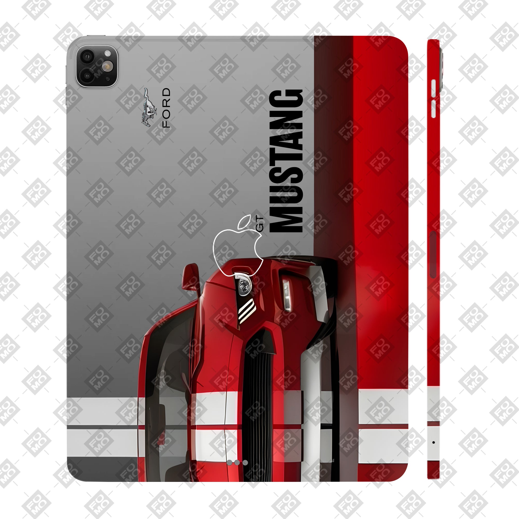 Apple iPad Pro 13 M4 2024 Transparent Mustang Power Tablet Skin