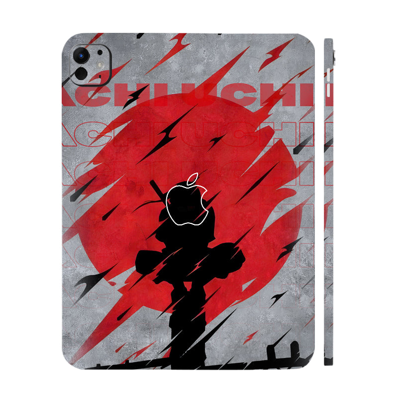Apple iPad Pro 13 M5 2025 Itachi Uchiha in Bold Red Anime Tablet Skins