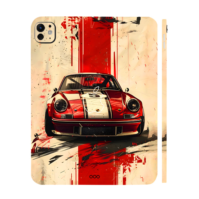 Apple iPad Pro 13 M5 2025 Classic Red Porsche Cars & Bikes Tablet Skins