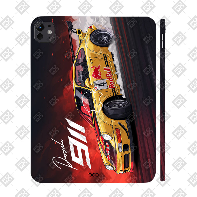 Apple iPad Pro 13 M5 2025 Porsche 911 Red Bull Classic Racer Tablet Skin