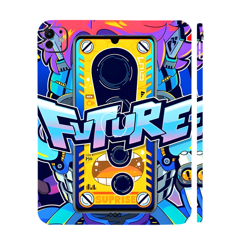 Apple iPad Pro 13 M5 2025 Futuristic Cyberpunk Tablet Skins