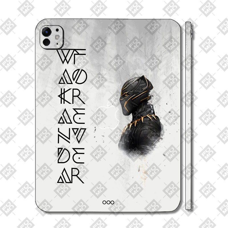 Apple iPad Pro 13 M5 2025 Wakanda Forever Black Panther Movies Tablet Skins