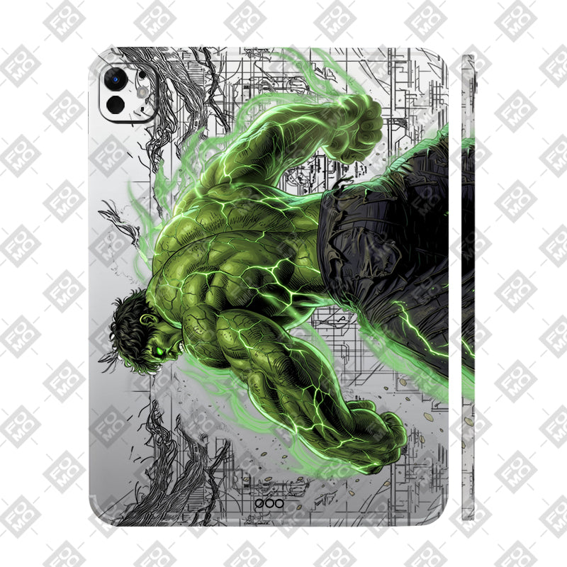 Apple iPad Pro 13 M5 2025 Transparent Hulk Smash Tablet Skin