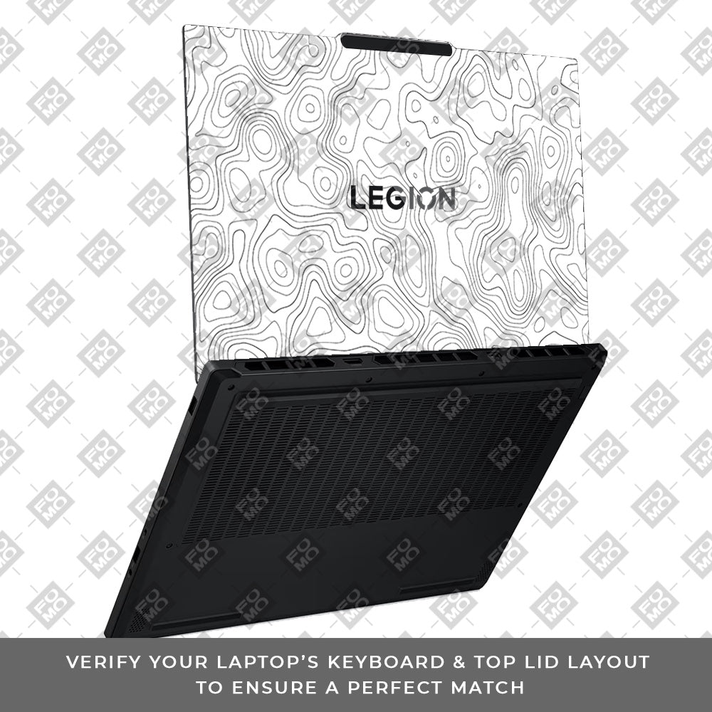 White Contour Design Lenovo Legion 5 15AHP10 Laptop Skin