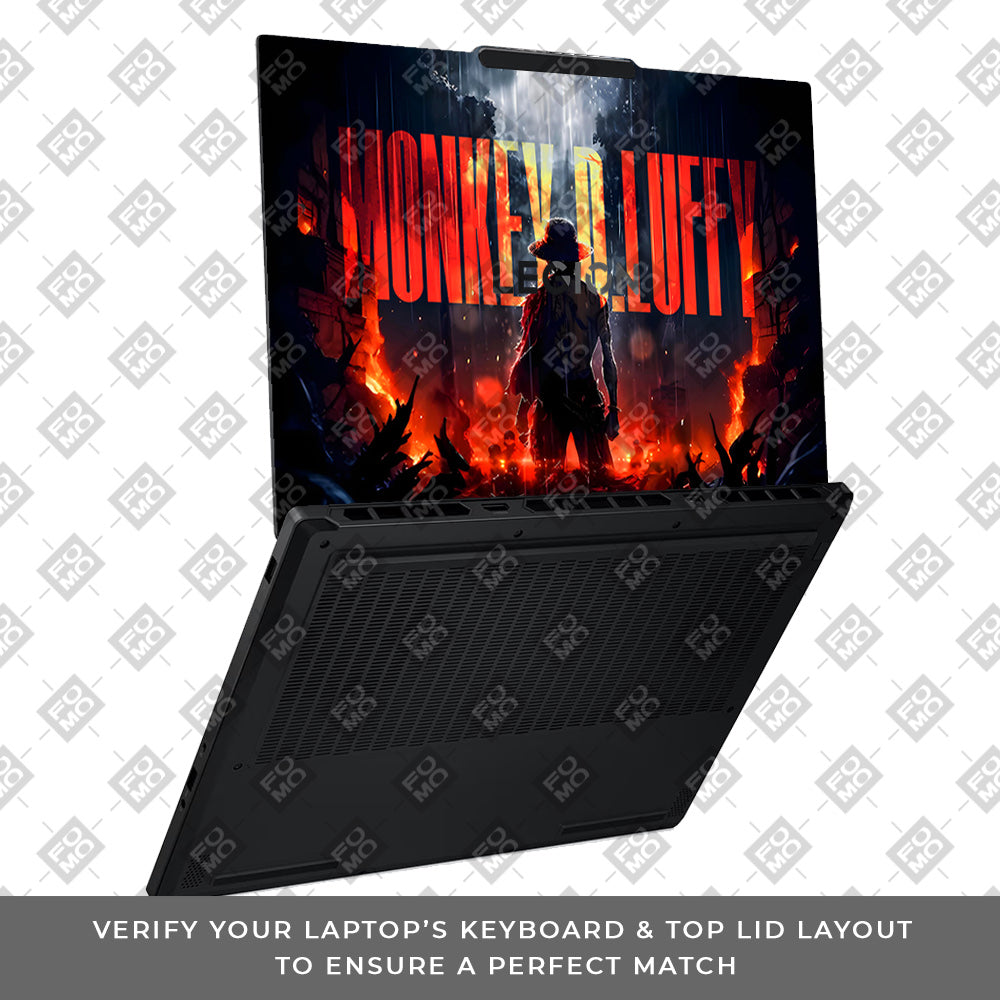 Monkey D. Luffy Blazing Red Lenovo Legion 5 15AHP10 Laptop Skin