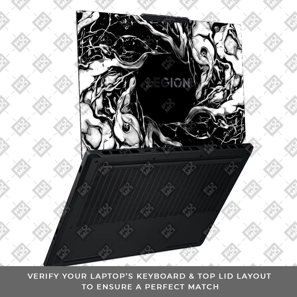 Spiderman Web Black Lenovo Legion 5 15AHP10 Laptop Skin