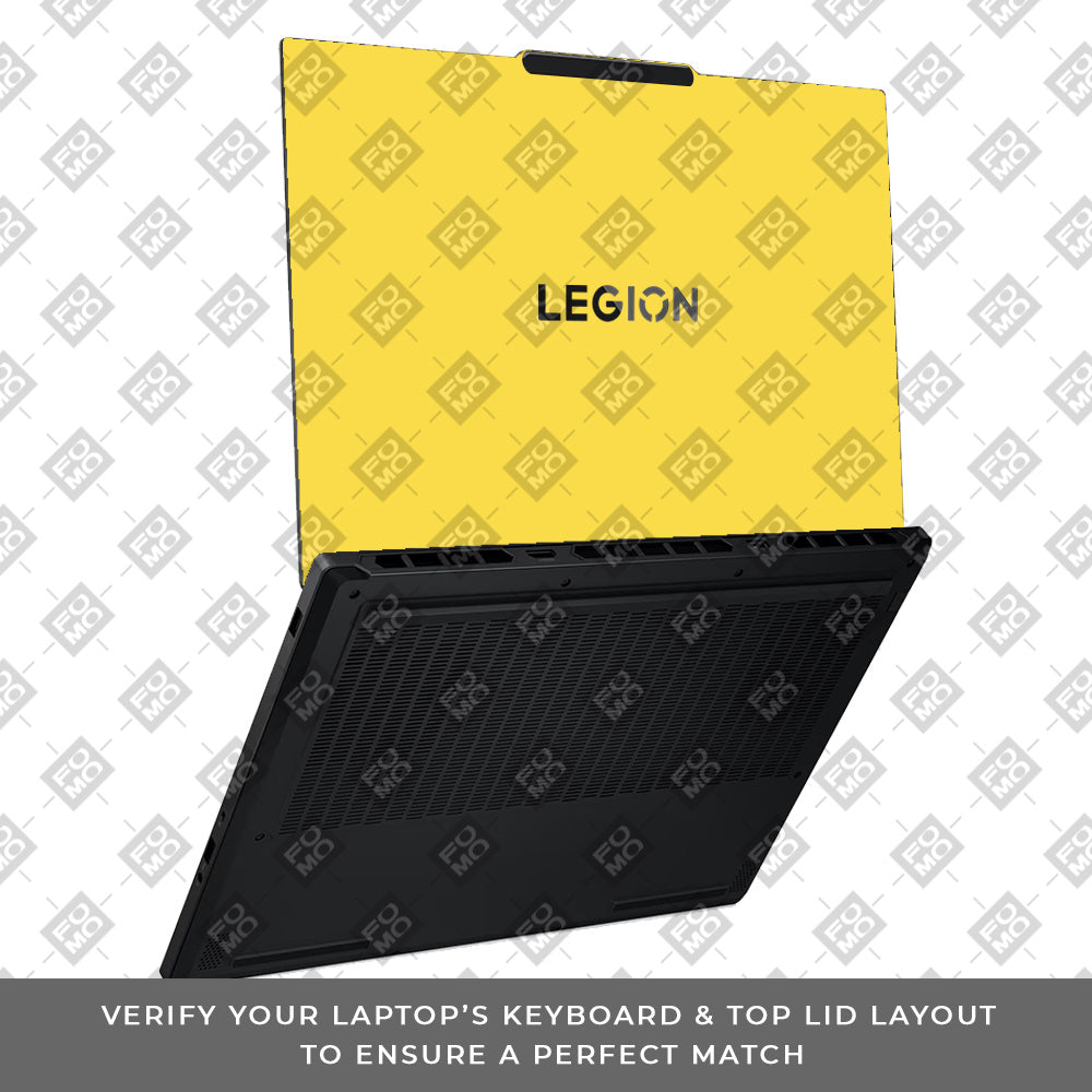 Textured Yellow Lenovo Legion 5 15AHP10 Laptop Skin