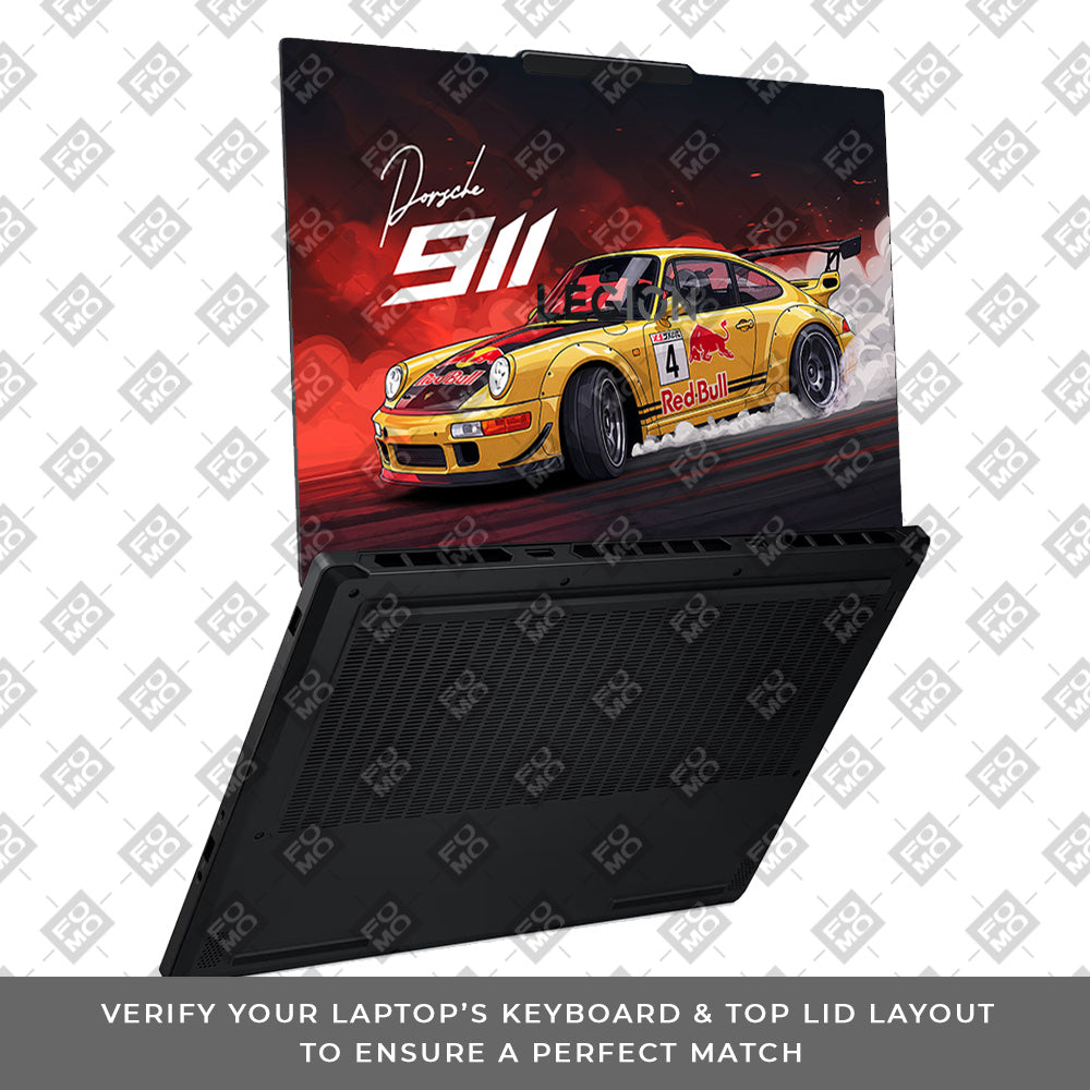 Porsche 911 Red Bull Classic Racer Lenovo Legion 5 15AHP10 Laptop Skin