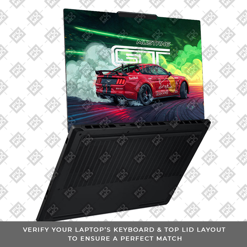 Mustang GT Red Bull Drift Beast Lenovo Legion 5 15AHP10 Laptop Skin