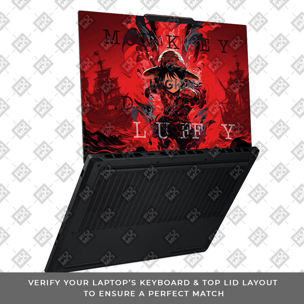 Red King Luffy Lenovo Legion 5 15AHP10 Laptop Skin