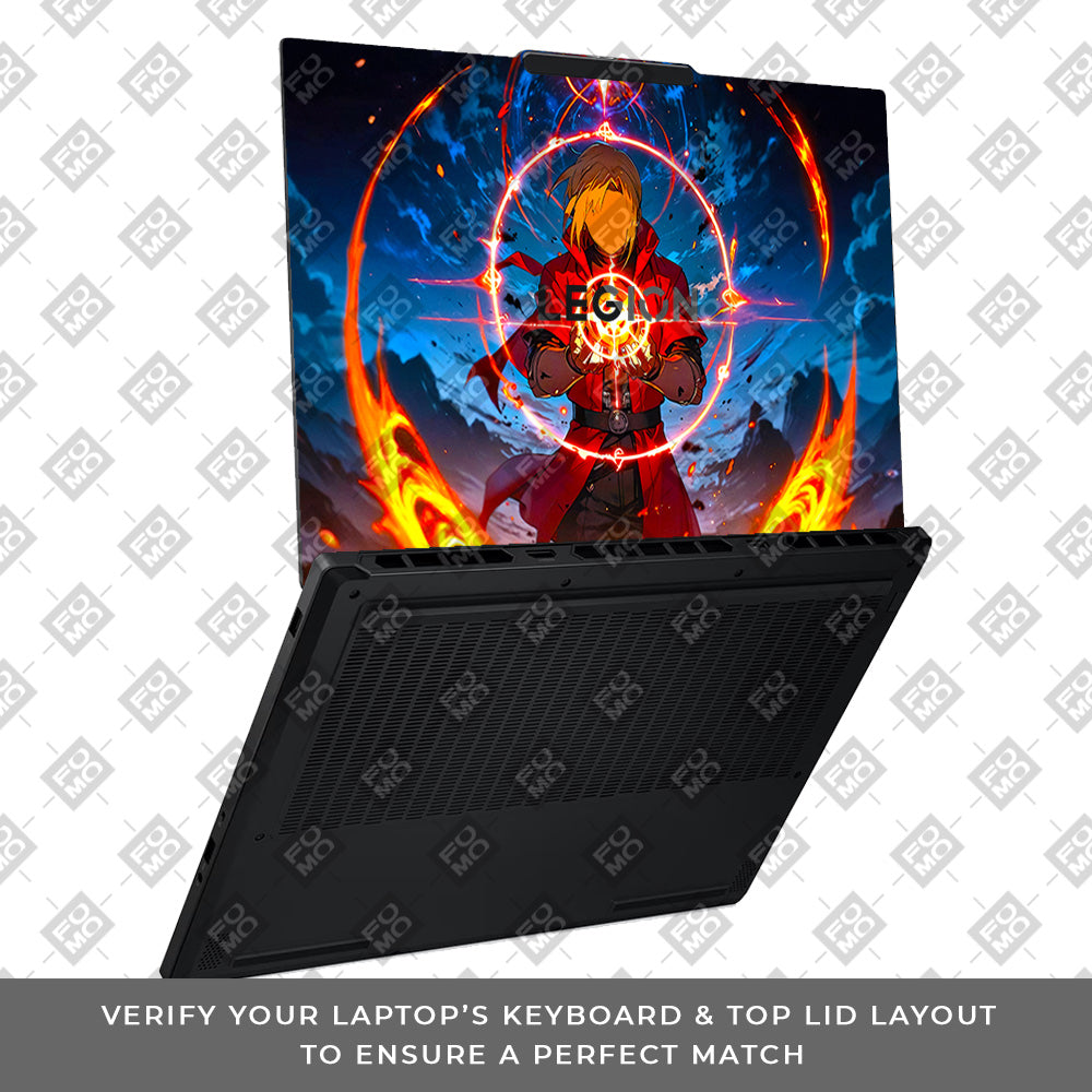 Edward Elric Fullmetal Alchemist Lenovo Legion 5 15AHP10 Laptop Skin