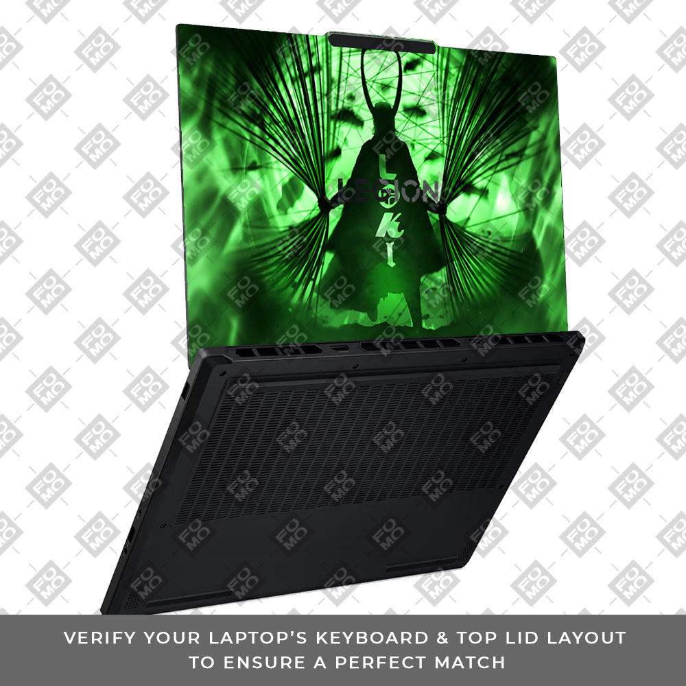 Loki's Green Aura Lenovo Legion 5 15AHP10 Laptop Skin