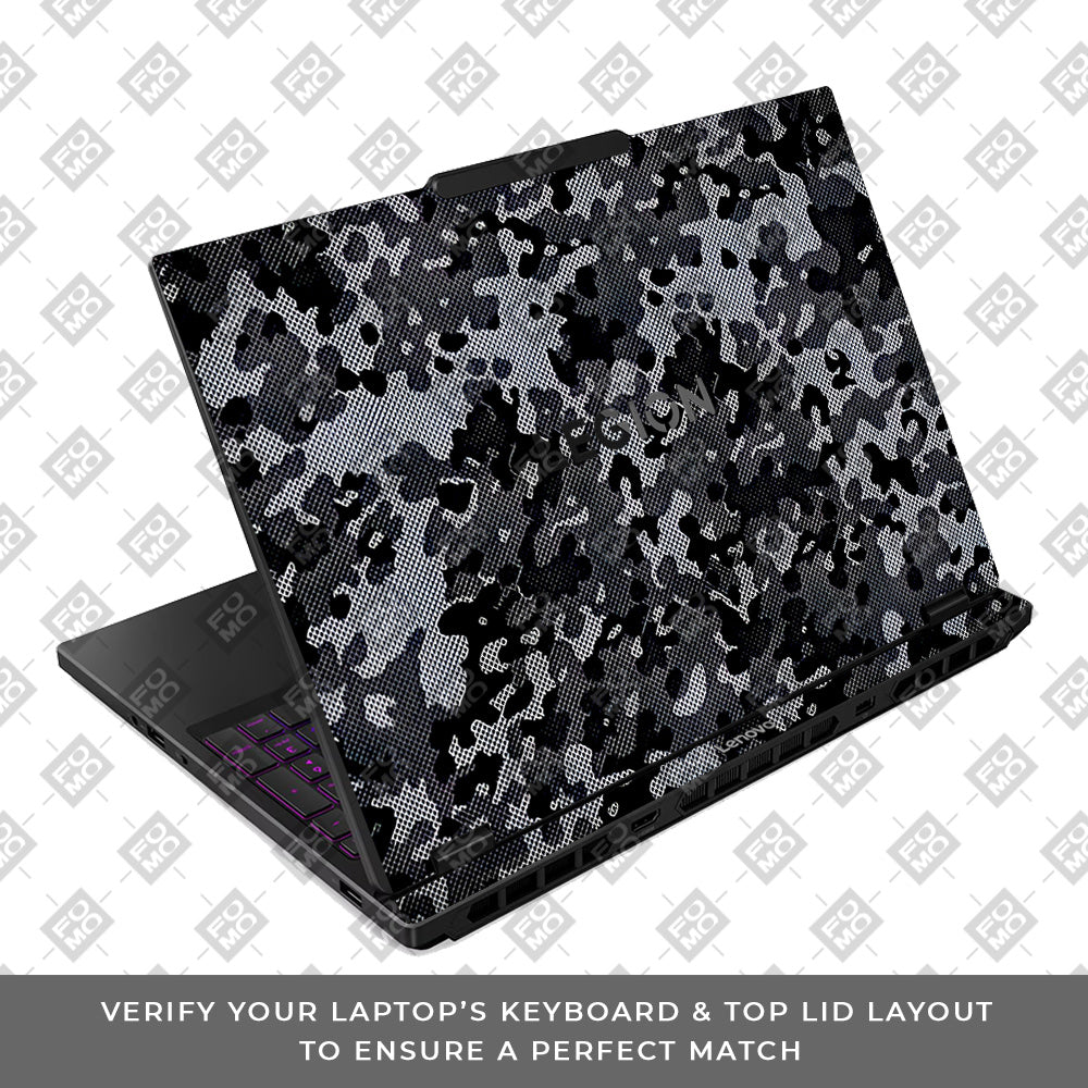 Stealth Grey Camo Lenovo Legion 5 15IRX10 Laptop Skin