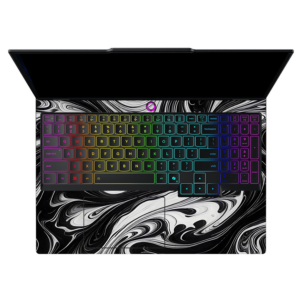 Black and White Marble Lenovo Legion 5 15IRX10 Laptop Skin
