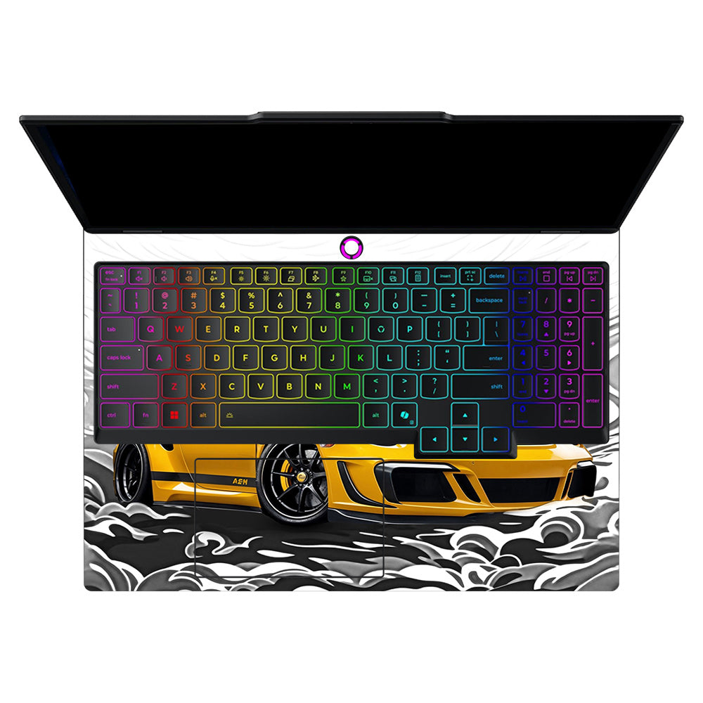 Yellow Sports Coupe Lenovo Legion 5 15IAX10 Laptop Skin