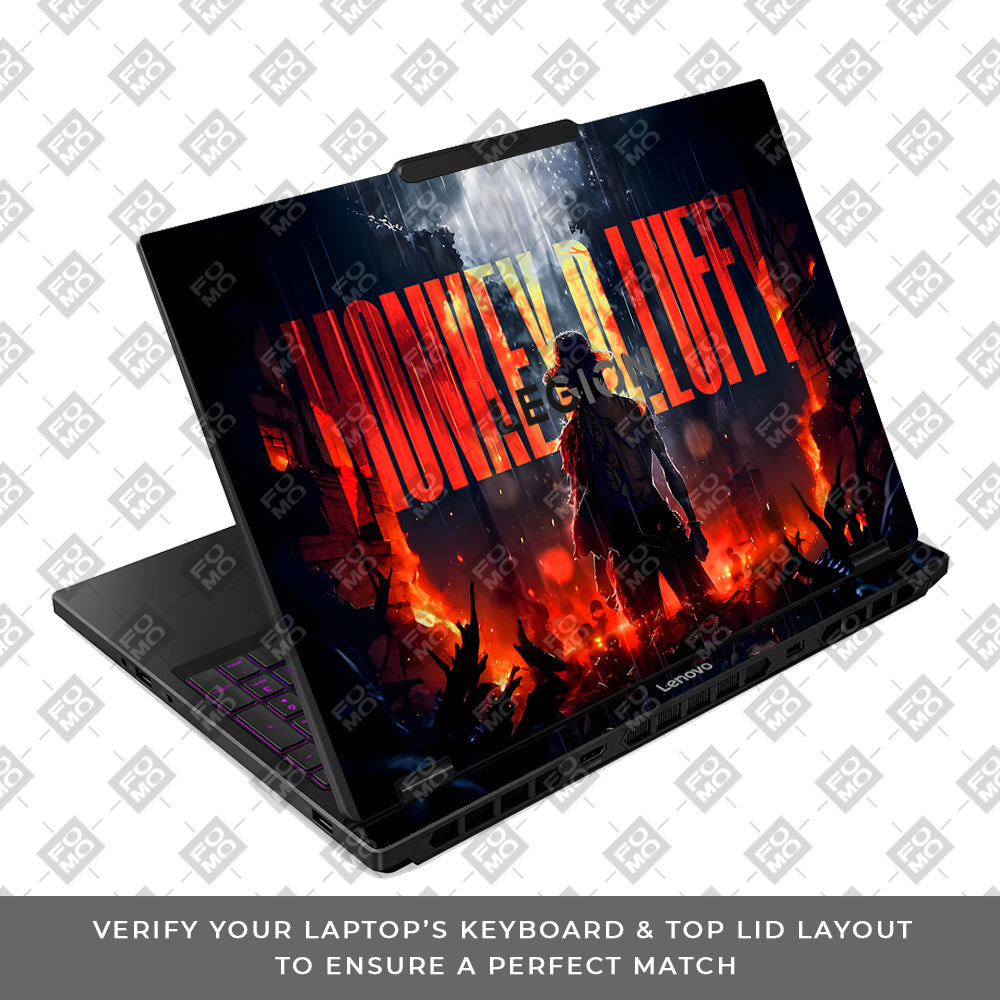 Monkey D. Luffy Blazing Red Lenovo Legion 5 15IRX10 Laptop Skin