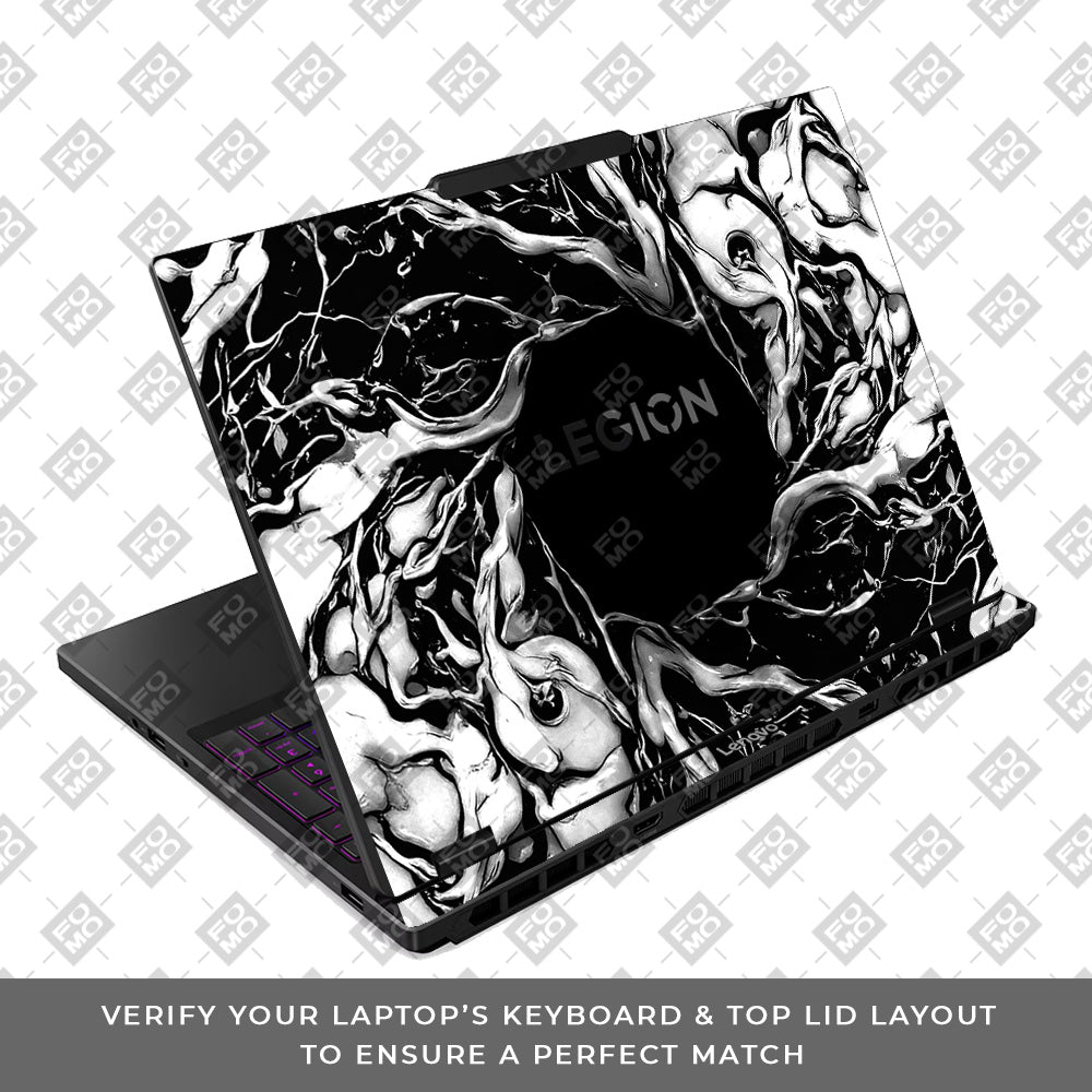 Spiderman Web Black Lenovo Legion 5 15IRX10 Laptop Skin