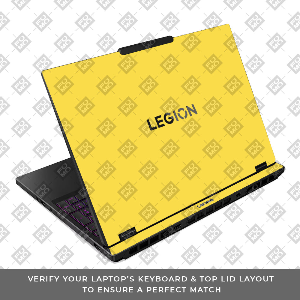 Textured Yellow Lenovo Legion 5 15IRX10 Laptop Skin