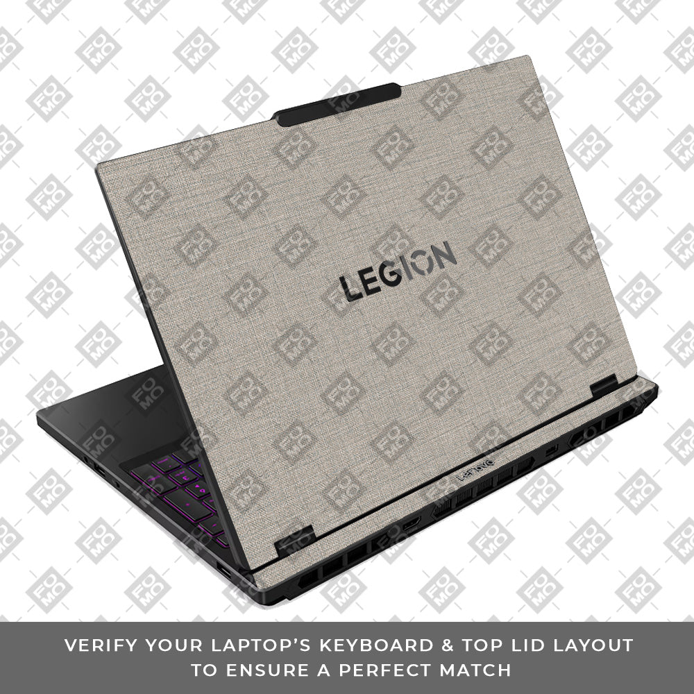 Textured Fabric Grey Lenovo Legion 5 15IRX10 Laptop Skin