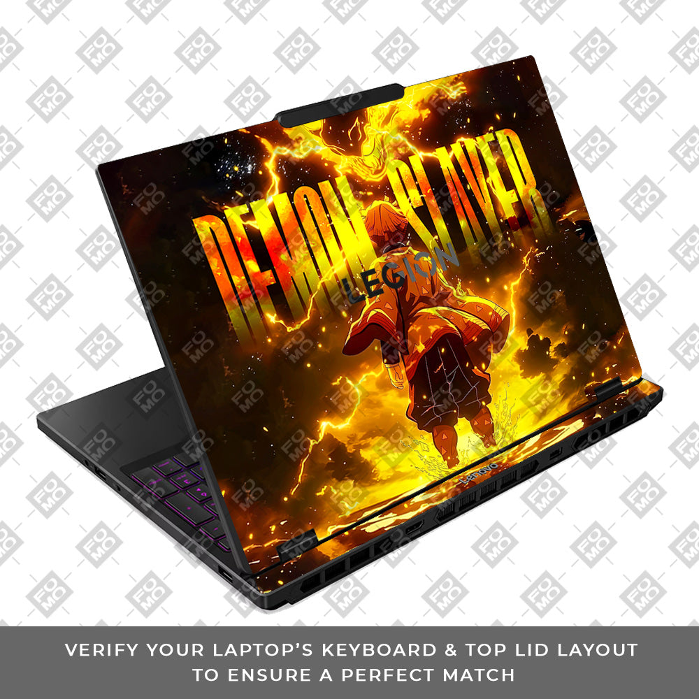 Zenitsu Lightning Strike Lenovo Legion 5 15IRX10 Laptop Skin