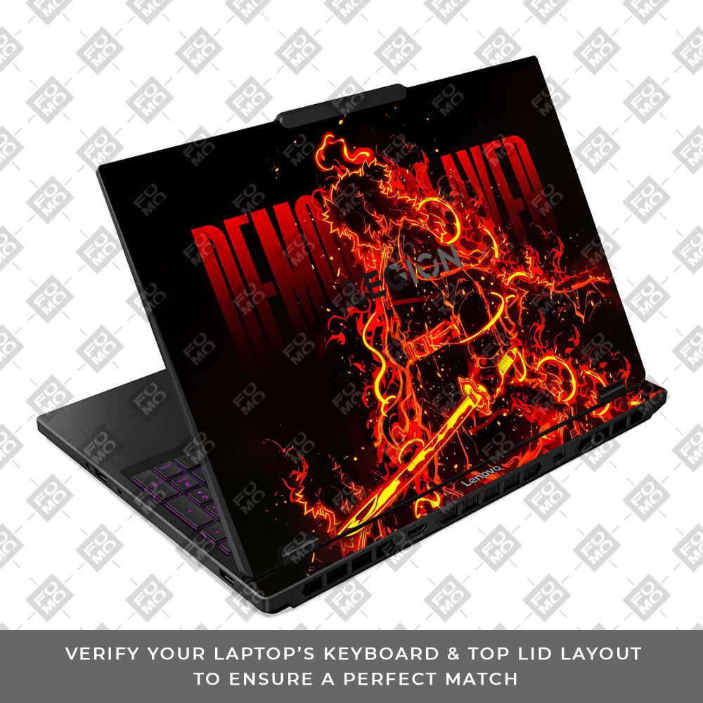 Rengoku Blazing Inferno Lenovo Legion 5 15IRX10 Laptop Skin