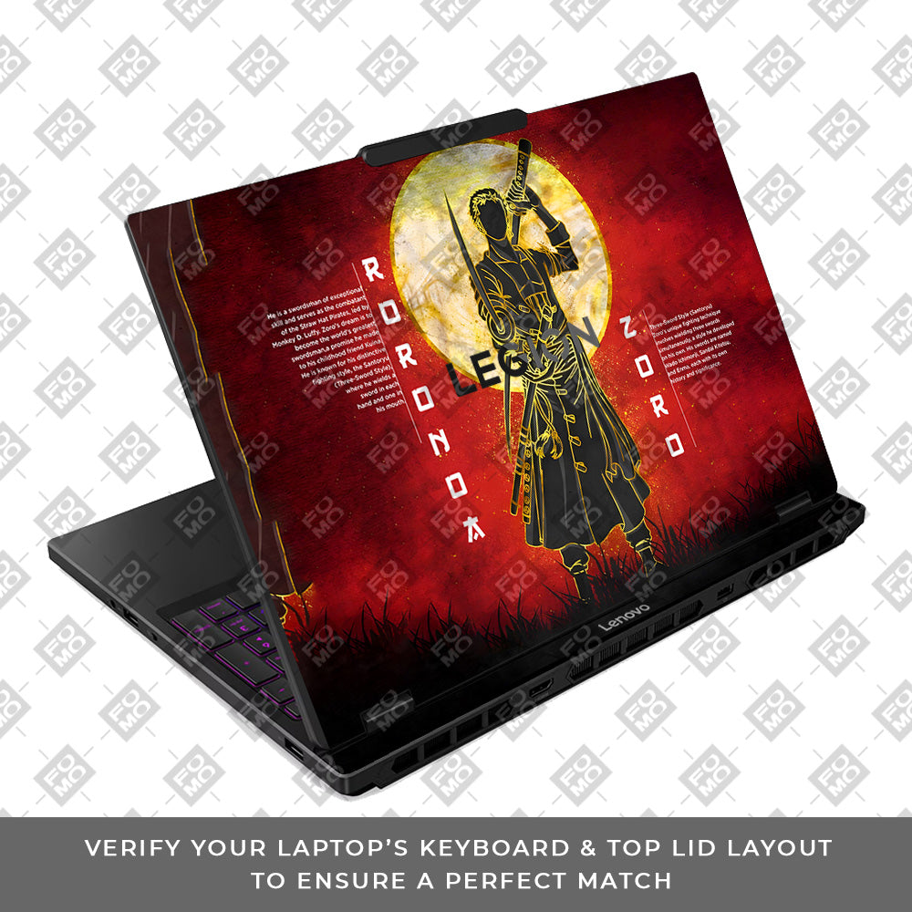 Zoro Under Golden Moon Lenovo Legion 5 15IRX10 Laptop Skin