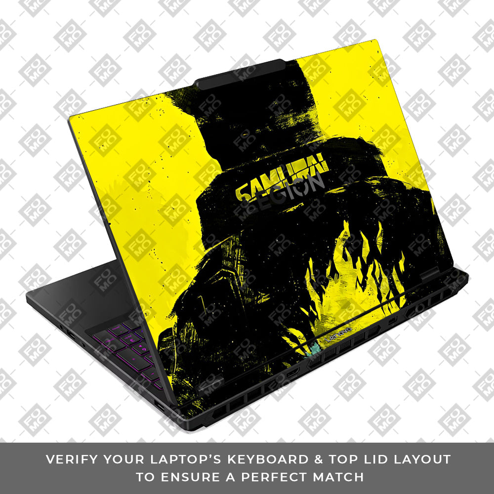 Backlit SAMURAI Jacket Lenovo Legion 5 15IRX10 Laptop Skin