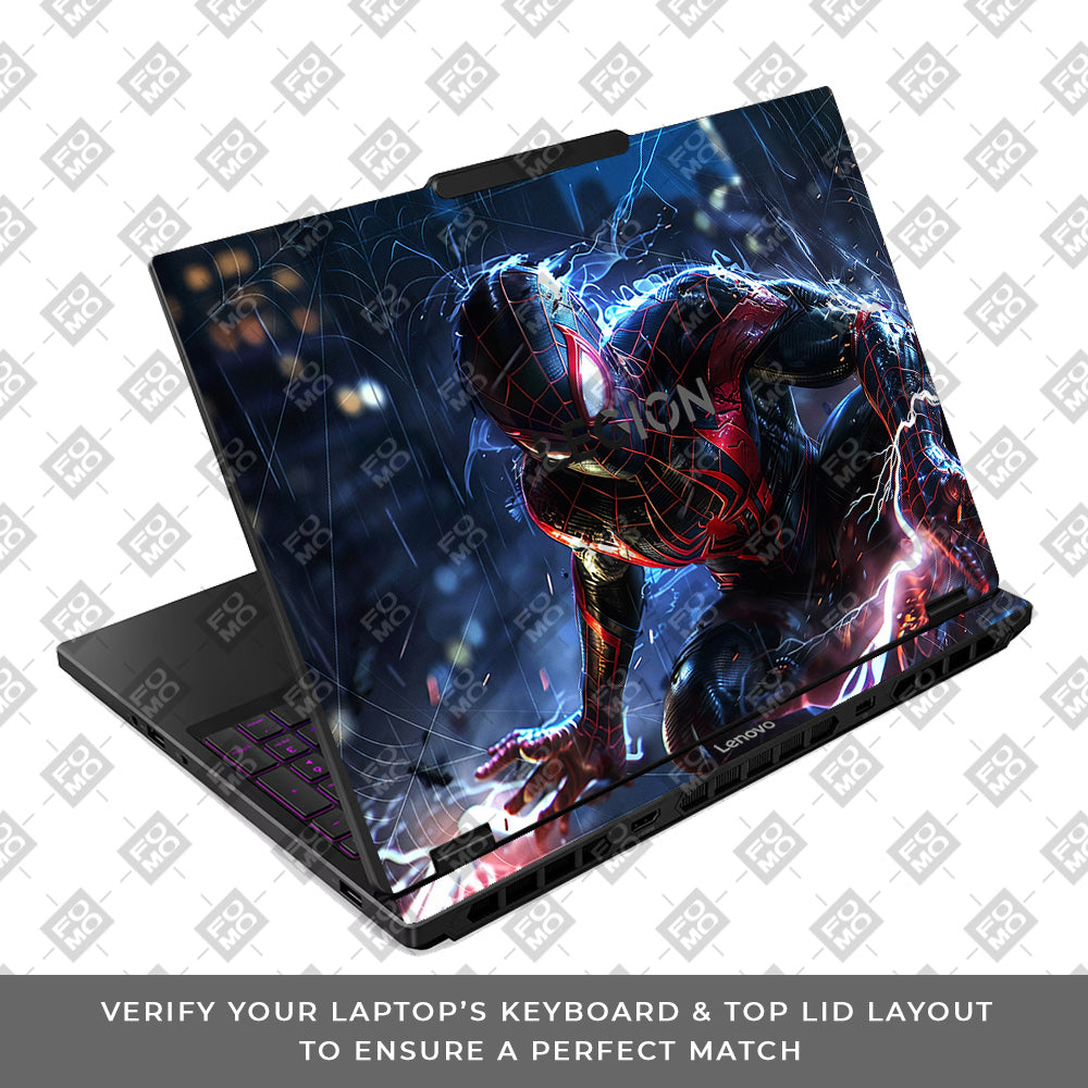 Miles Morales Shockwave Lenovo Legion 5 15IRX10 3D Laptop Skin