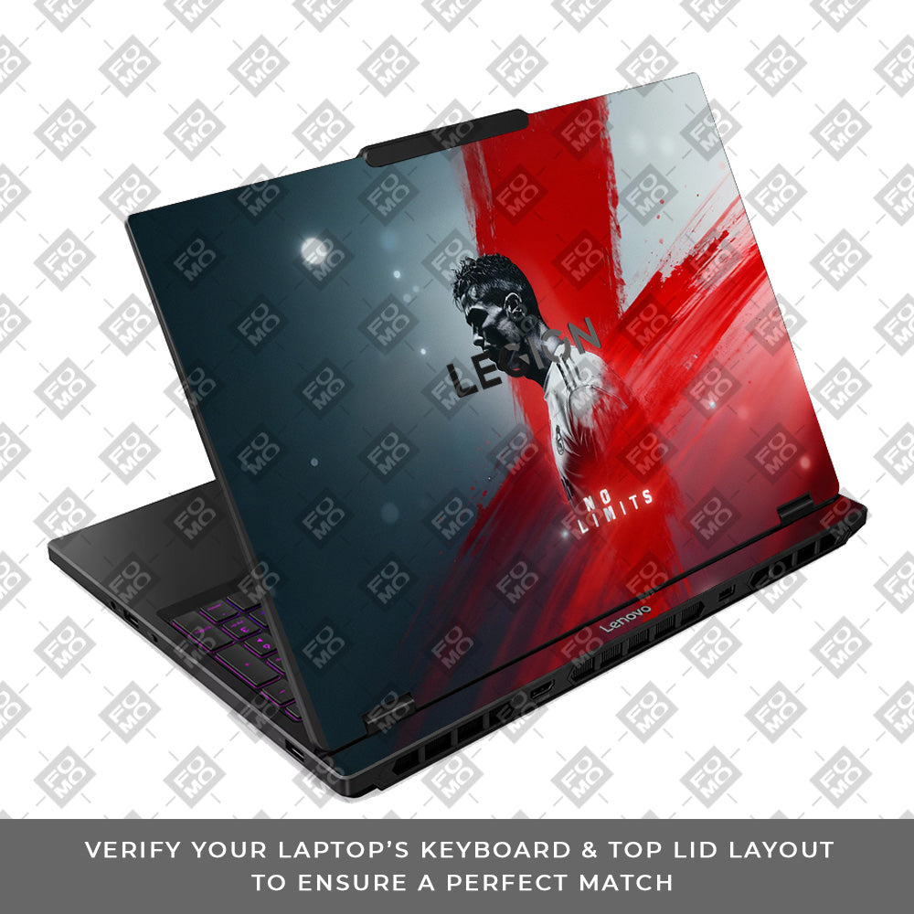 No Limits Ronaldo Spirit Lenovo Legion 5 15IRX10 Laptop Skin