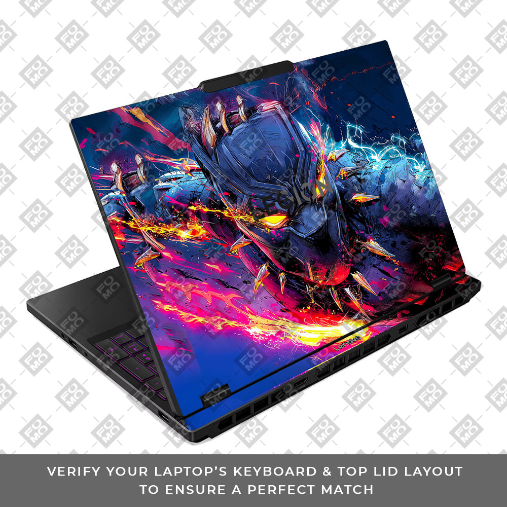 Vibranium Fury Wakandan Charge Lenovo Legion 5 15IRX10 Laptop Skin