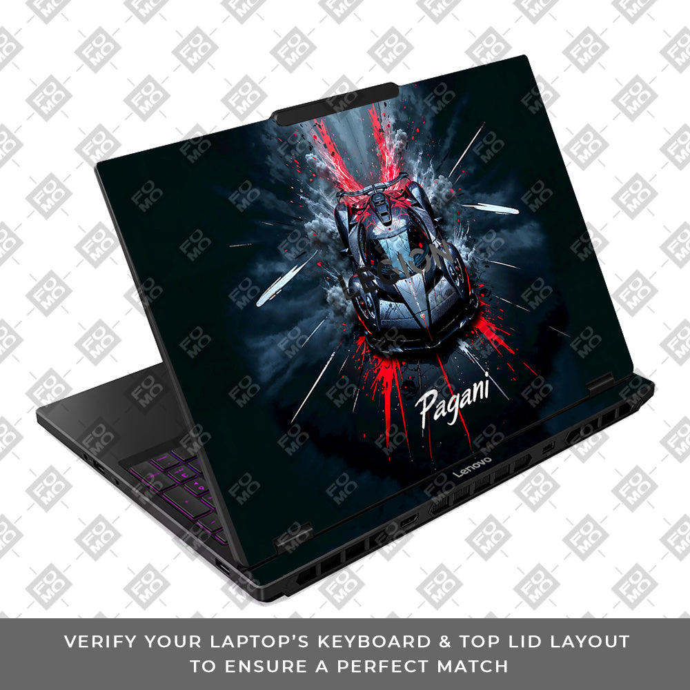 Pagani Midnight Impact Lenovo Legion 5 15IRX10 Laptop Skin