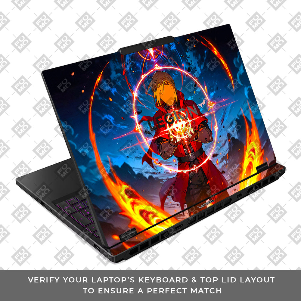 Edward Elric Fullmetal Alchemist Lenovo Legion 5 15IRX10 Laptop Skin