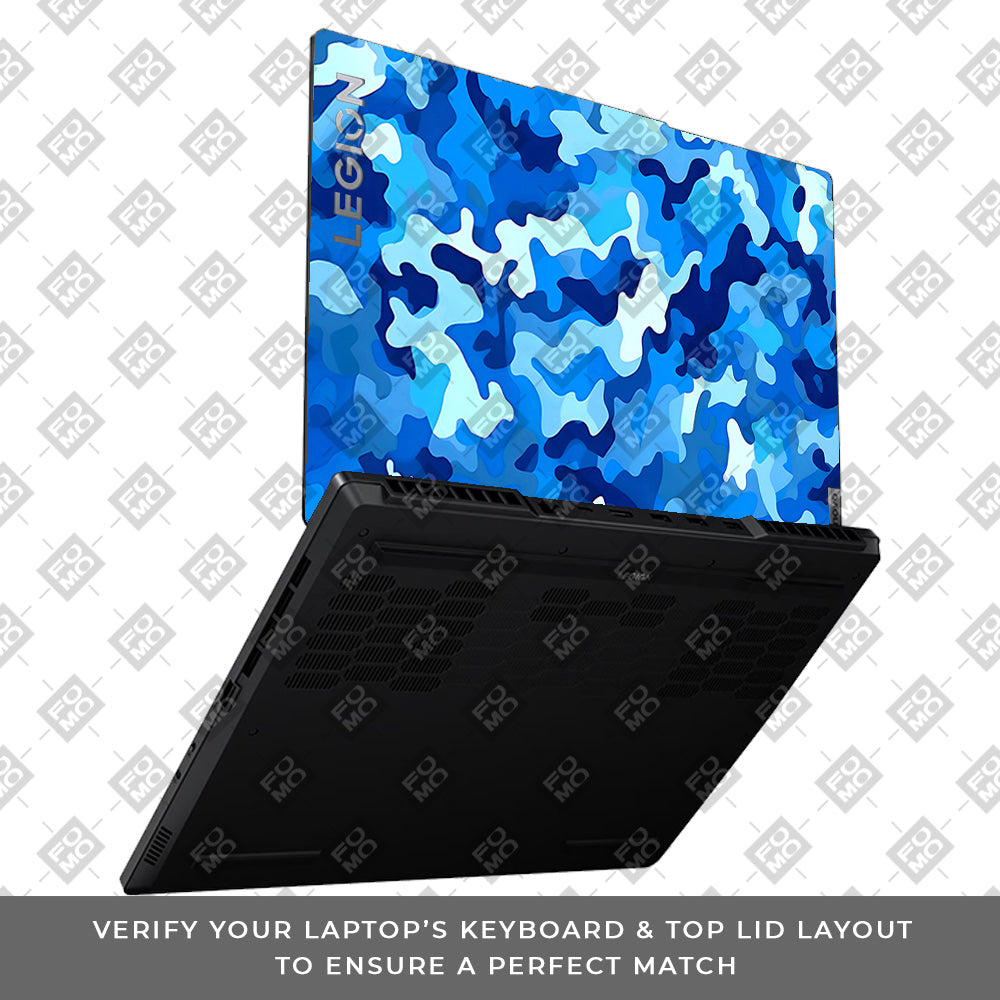 Arctic Blue Camo Pattern Lenovo Legion 5 15ARP8 Laptop Skin