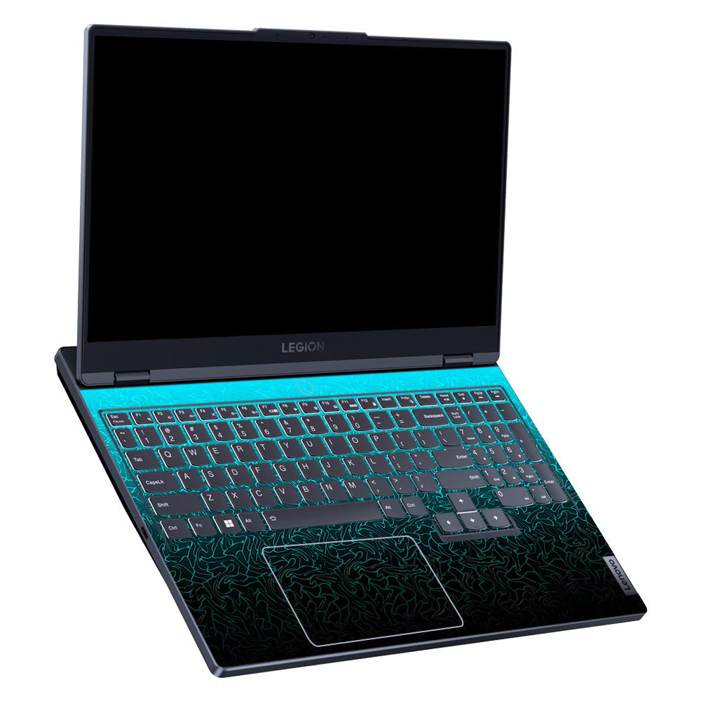 Cyan Blue to Black Lenovo Legion 5 15IRX9 Laptop Skin
