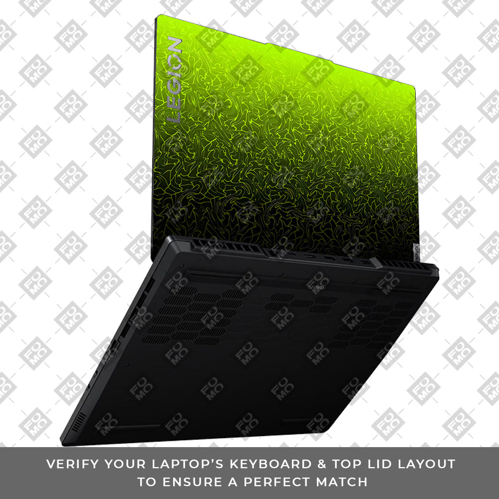 Lime Yellow to Black Gradient Lenovo Legion 5 15ARP8 Laptop Skin