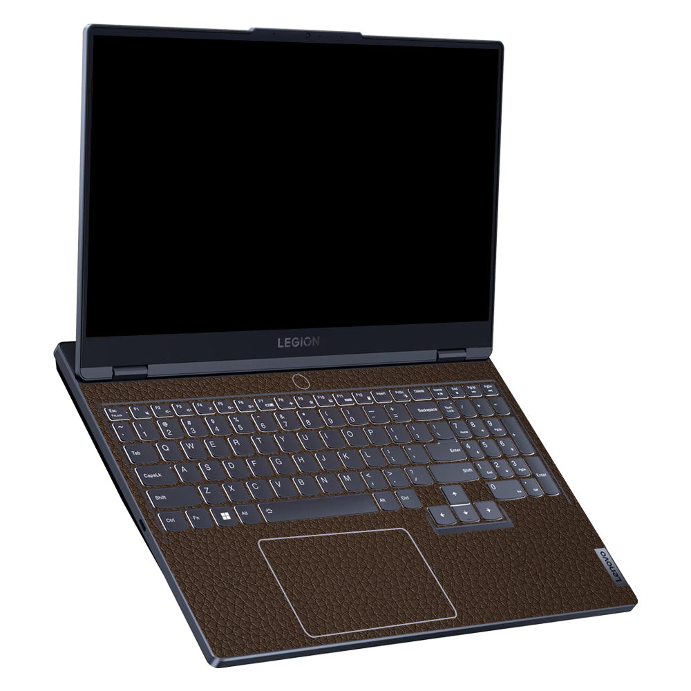 Textured Brown Leather Lenovo Legion 5 15ARP8 Laptop Skin