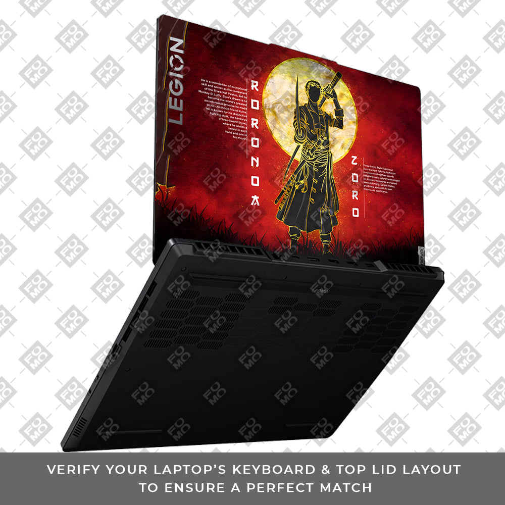 Zoro Under Golden Moon Lenovo Legion 5 15ARP8 Laptop Skin