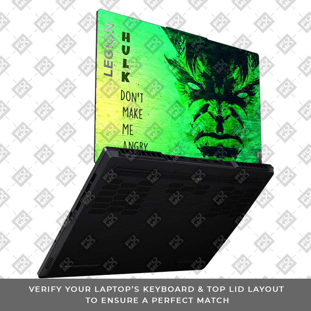 Hulk Don't Make Me Angry Lenovo Legion 5 15ARP8 Laptop Skin