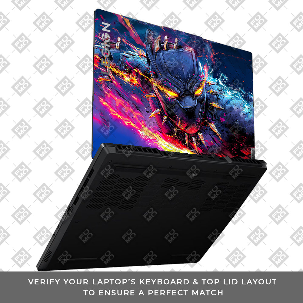 Vibranium Fury Wakandan Charge Lenovo Legion 5 15ARP8 Laptop Skin