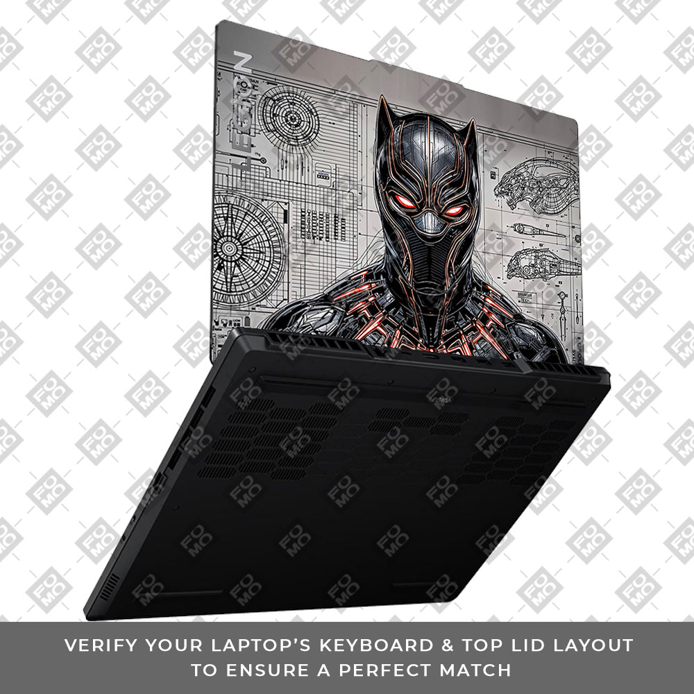 Black Panther Vibranium Tech Lenovo Legion 5 15ARP8 3D Laptop Skin