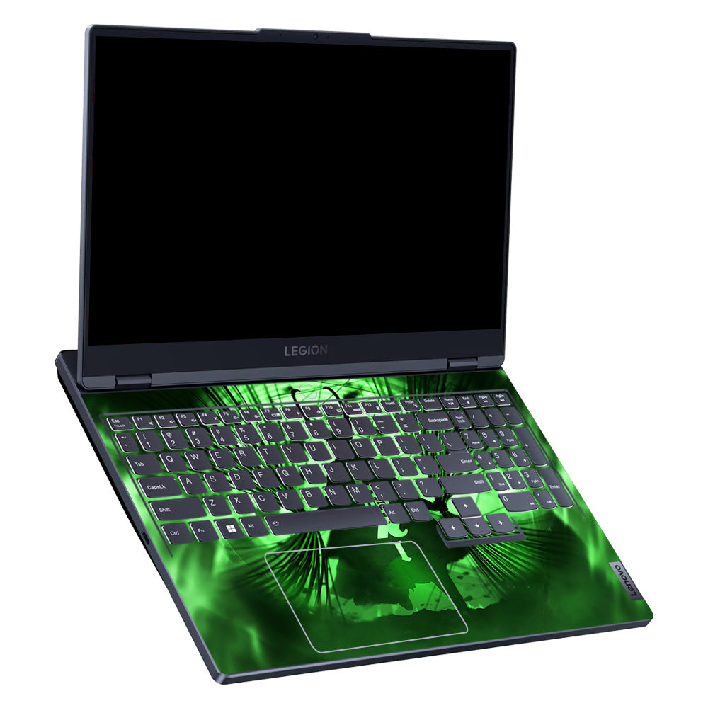 Green Aura Trickster Lenovo Legion 5 15IRX9 Laptop Skin