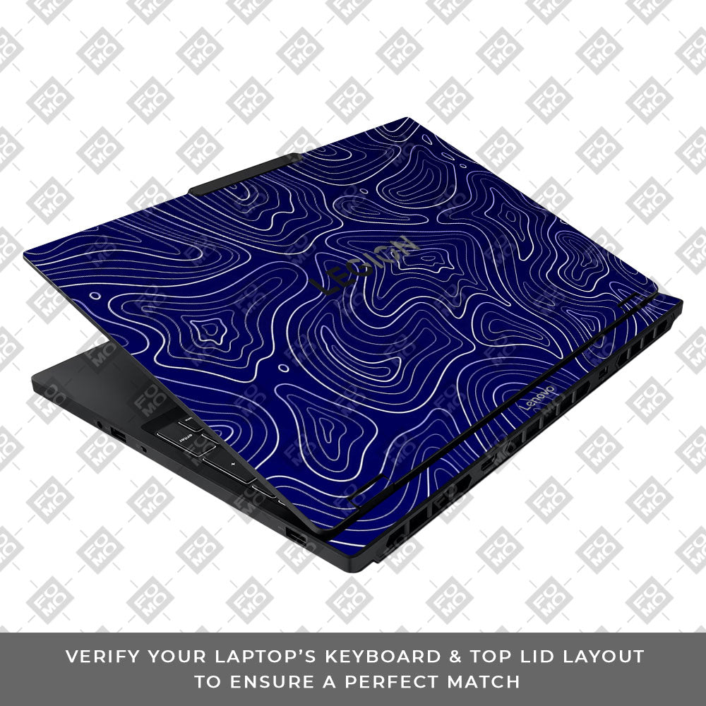 Deep Blue Contour Depths Lenovo Legion 5 15IAX10 Laptop Skin