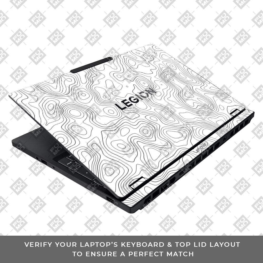 White Contour Design Lenovo Legion 5 15IAX10 Laptop Skin