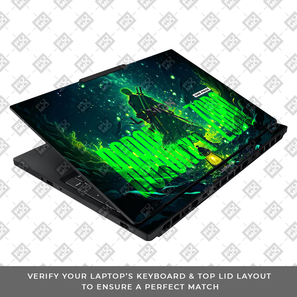 Roronoa Zoro Green Fury Lenovo Legion 5 15IAX10 Laptop Skin
