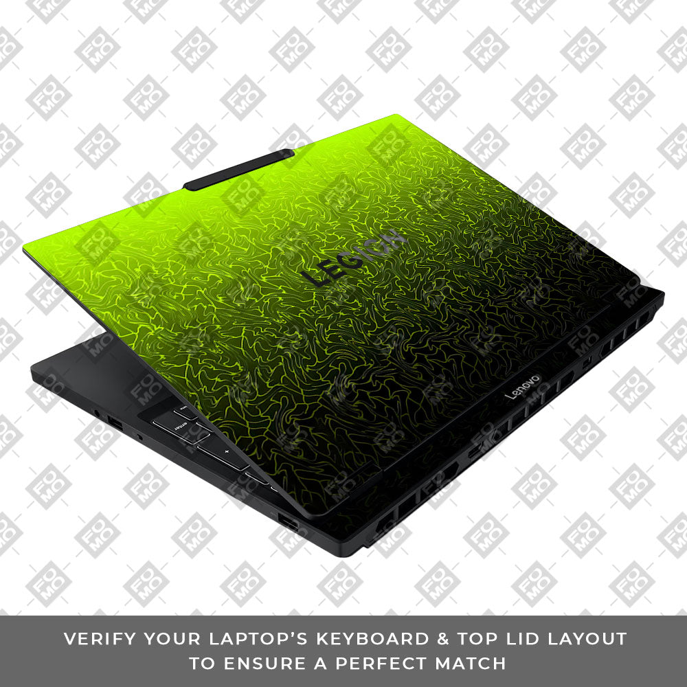 Lime Yellow to Black Gradient Lenovo Legion 5 15IAX10 Laptop Skin