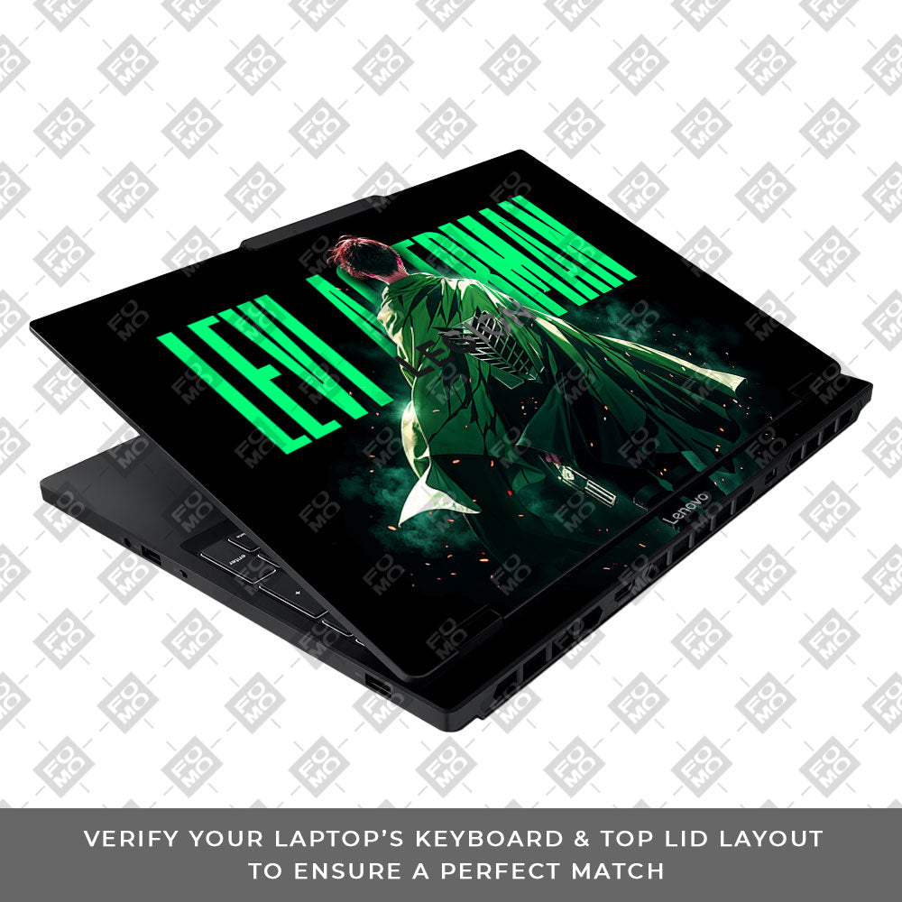 Levi Ackerman Stance Lenovo Legion 5 15IAX10 Laptop Skin