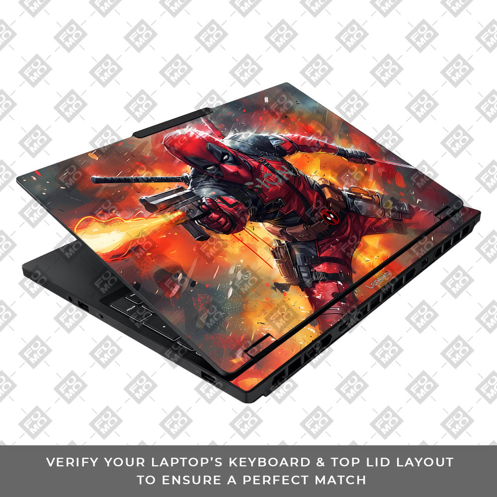 Deadpool in Action Lenovo Legion 5 15IAX10 Laptop Skin