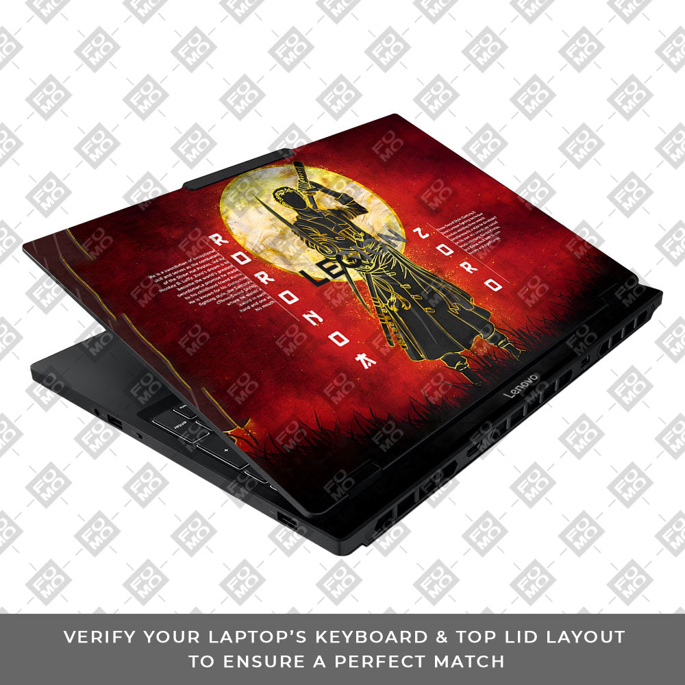 Zoro Under Golden Moon Lenovo Legion 5 15IAX10 Laptop Skin