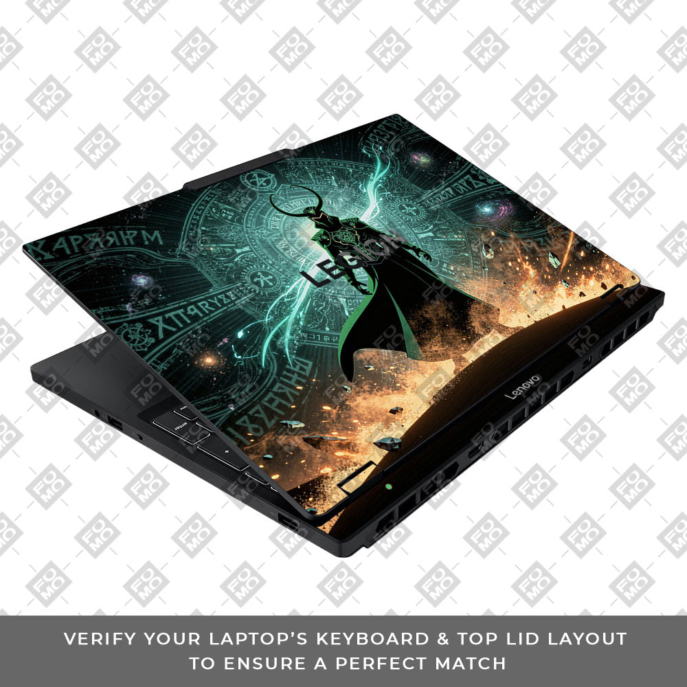 Loki God of Mischief Neon Lenovo Legion 5 15IAX10 Laptop Skin